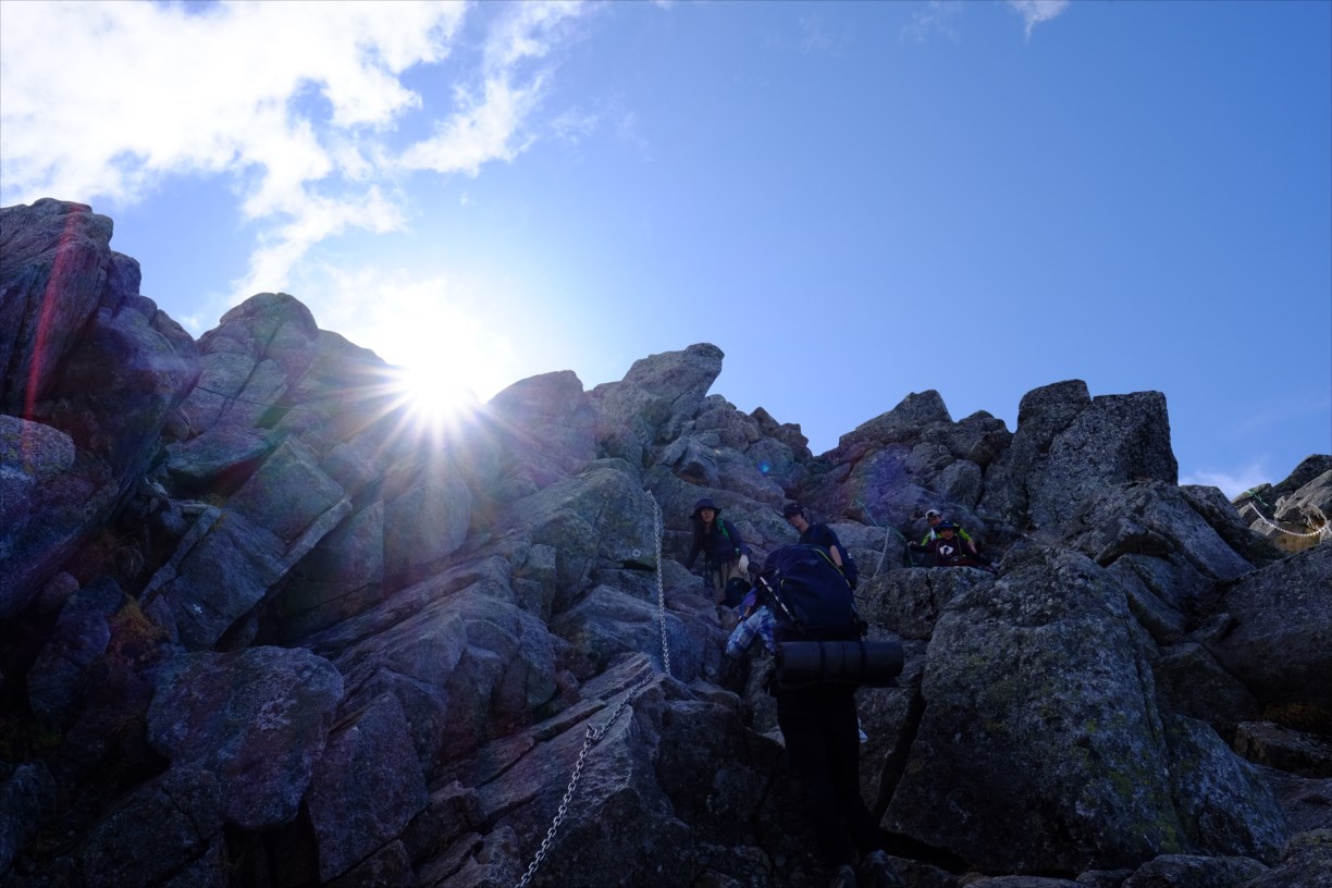 紅葉登山 木曽駒ケ岳 空木岳 アスレチック登山 静かな山の頂へ
