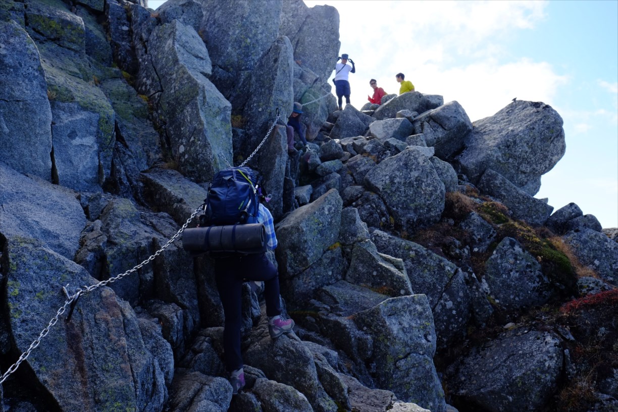 紅葉登山 木曽駒ケ岳 空木岳 アスレチック登山 静かな山の頂へ
