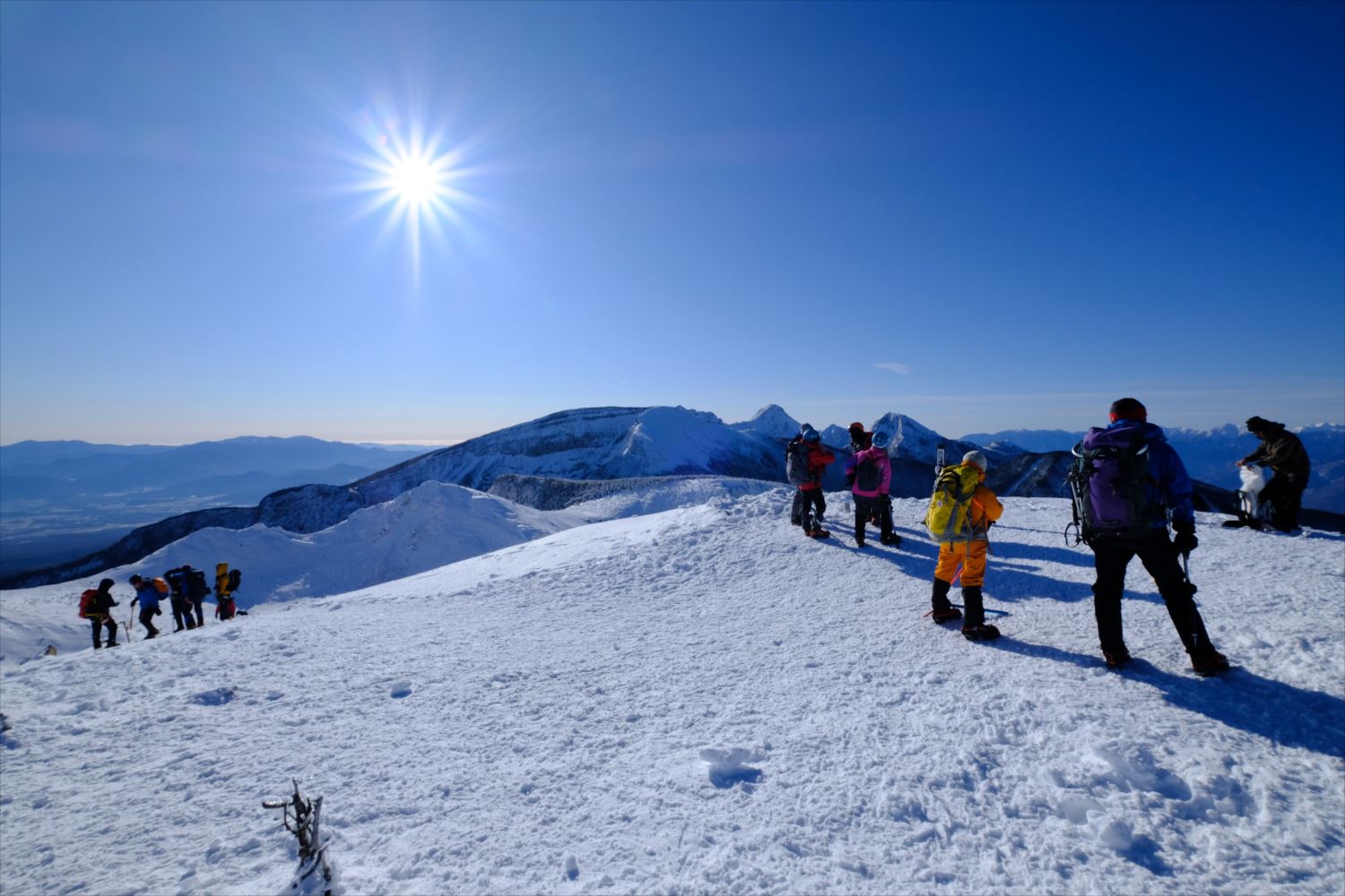 【厳冬期・雪山登山】硫黄岳・天狗岳 (79)