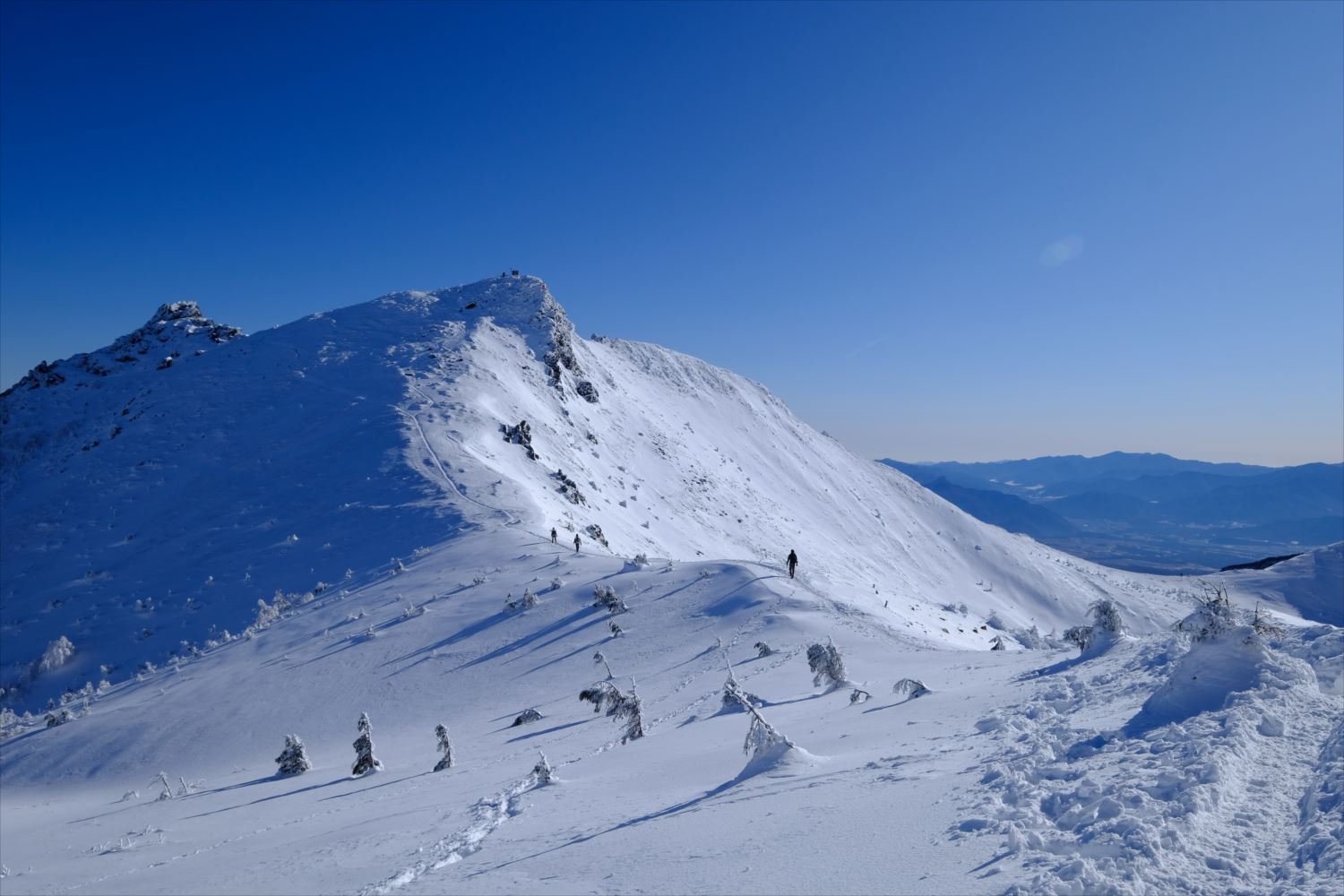 【厳冬期・雪山登山】硫黄岳・天狗岳 (82)