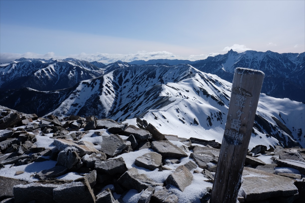 【残雪期・雪山登山】笠ヶ岳 (44)