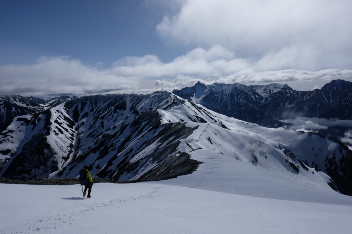 【残雪期・雪山登山】笠ヶ岳 (51)